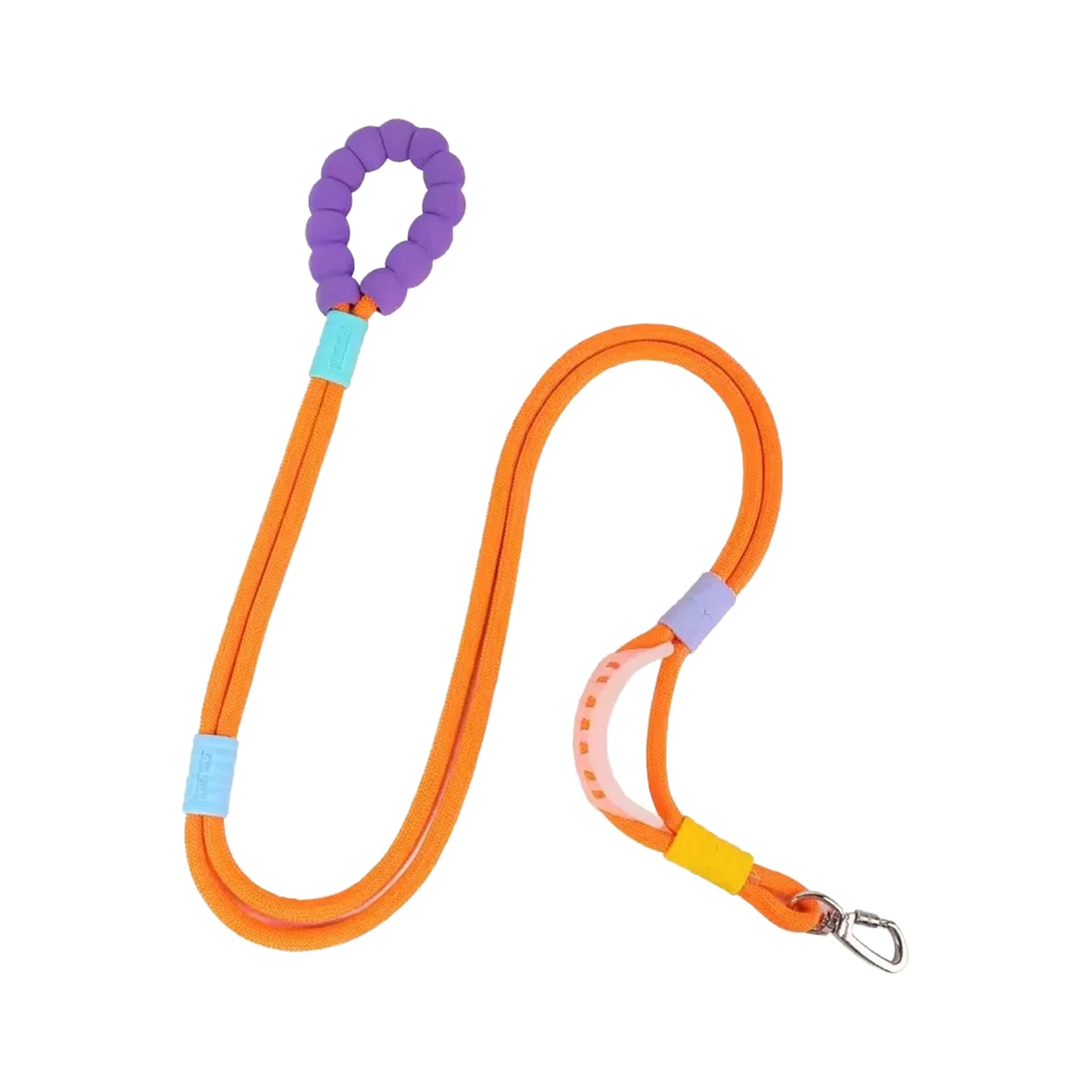Colorful Rope Dog Leash with Cushioned Handle